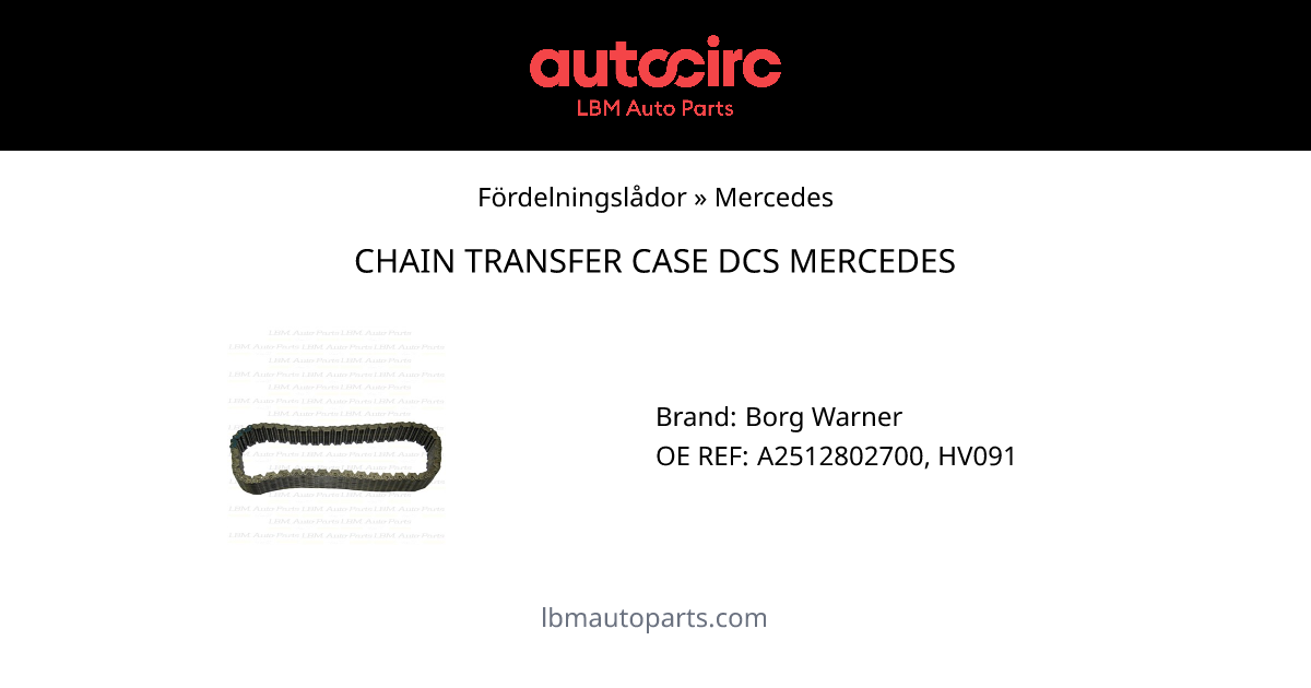 CHAIN TRANSFER CASE DCS MERCEDES