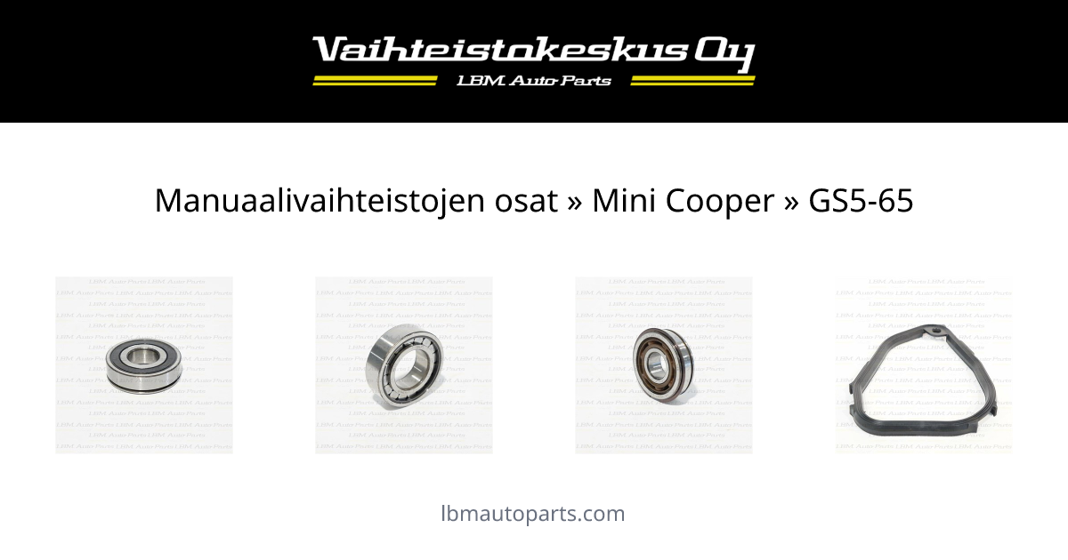 Manuaalivaihteistojen osat » Mini Cooper » GS5-65
